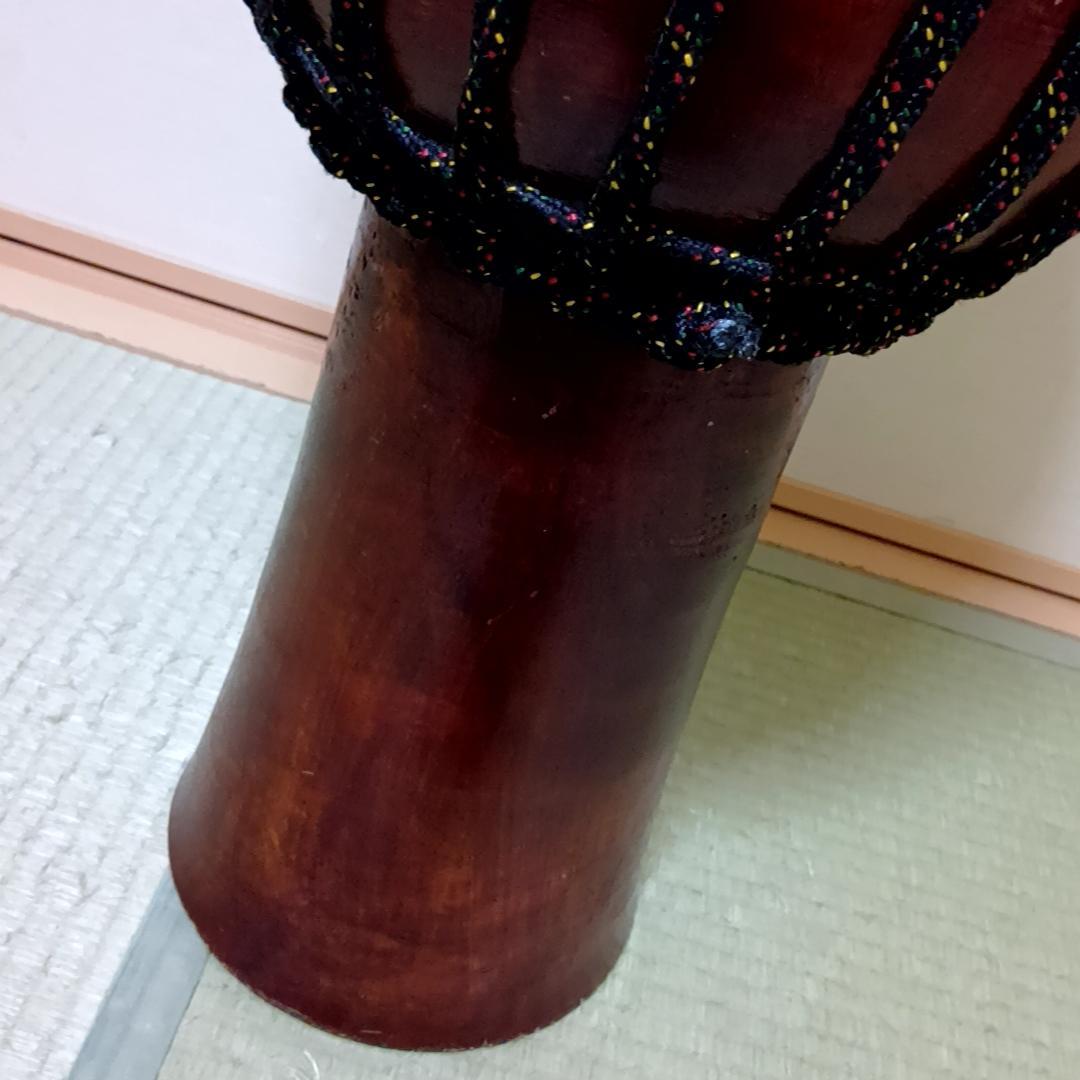 大型 　ジャンベ　 直径約32cm　 高さ約60cm　民族楽器　アフリカ