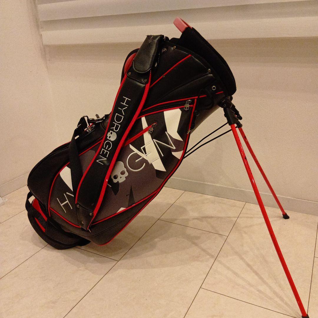 ハイドロゲン　キャディーバッグ、ヘッドカバー4個付き