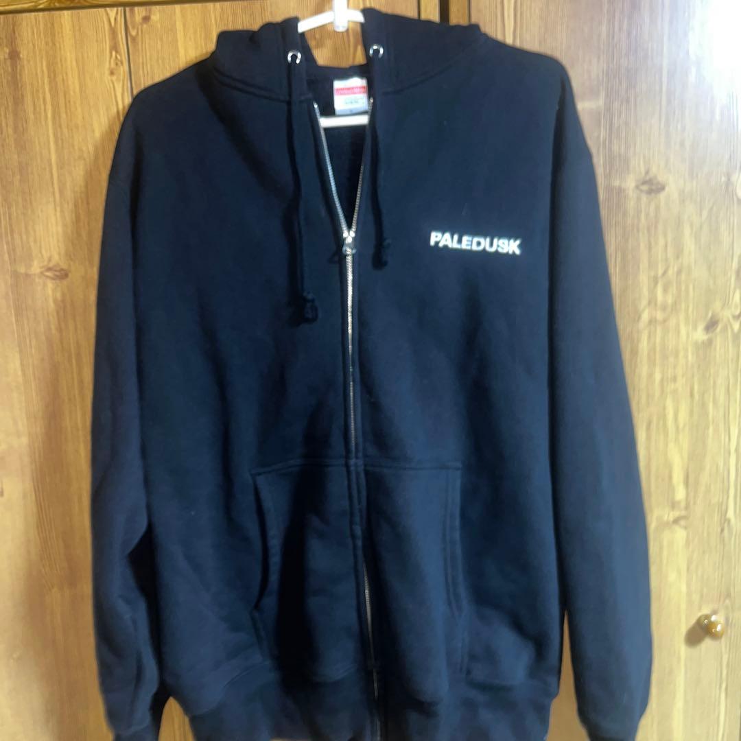 paledusk ロゴジップパーカー　ブラックL