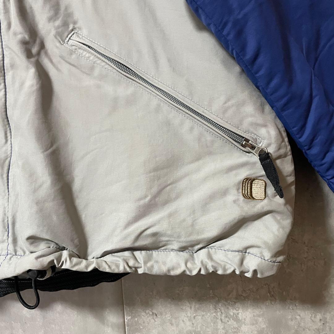 Burtonバートンスキーウェアスノーボードジャケット青ブルー灰色グレー中綿希少