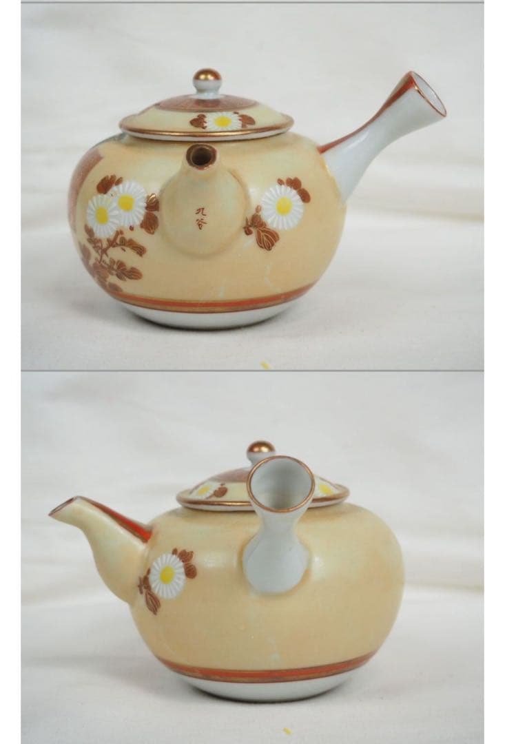 送料無料　大正～昭和初期　九谷焼　 茶器6点セット　煎茶道具