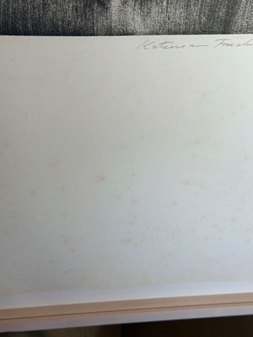 舟越桂　古い鏡　リトグラフ 肖像画 1993年