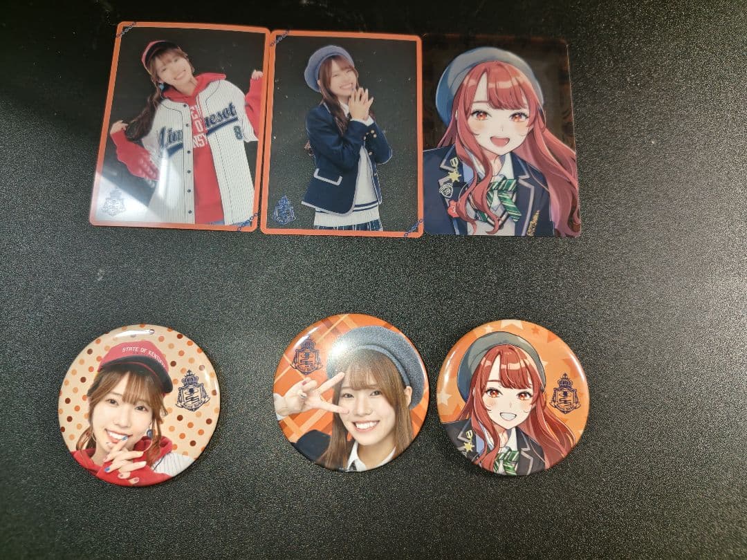 SS学園と転校生の秘密 ブロマイド・クリアカード・缶バッチ 河野ひよりさんセット