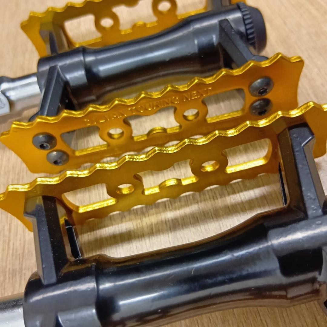 SYLAN TOURING NEXT 三ヶ島 ペダル ブラック 側板ゴールド