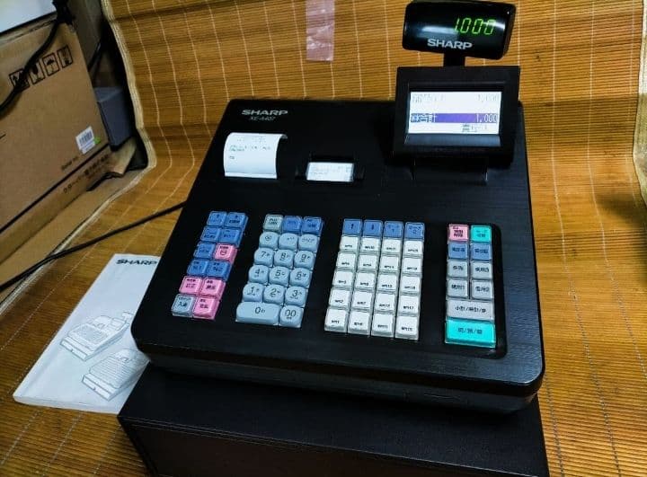 シャープレジスター　XE-A407　PC連携売上管理　上位機種　444007
