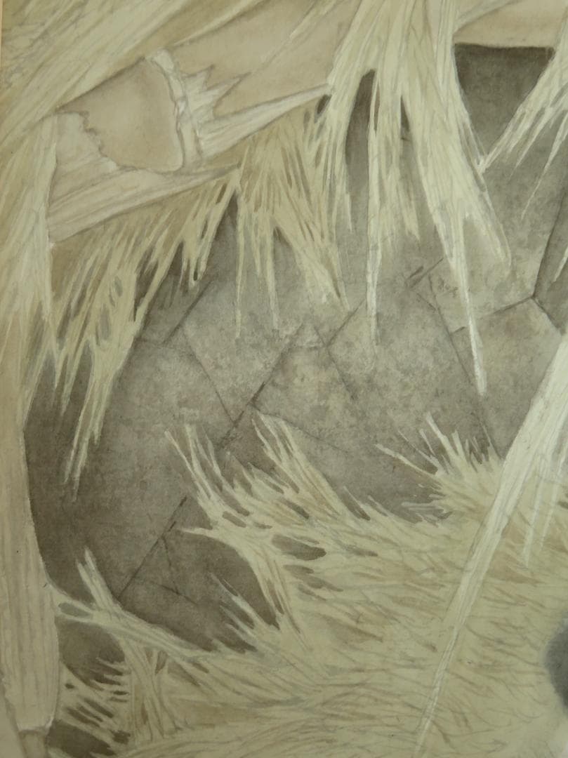 ◆ 米春茂（ライスチュンマオ）　題不明　中国画（水彩）　国家一級美術師　◆