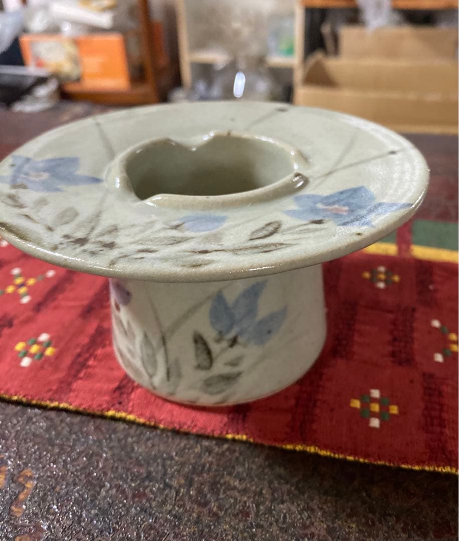 幸兵衛窯　加藤　雪兵衛　花紋　灰皿　無形文化財　骨董