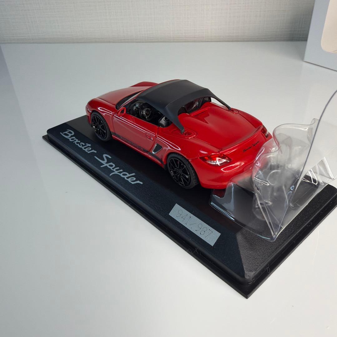 ミニカー Porsche Boxter Spyder 2010 Red /PMA