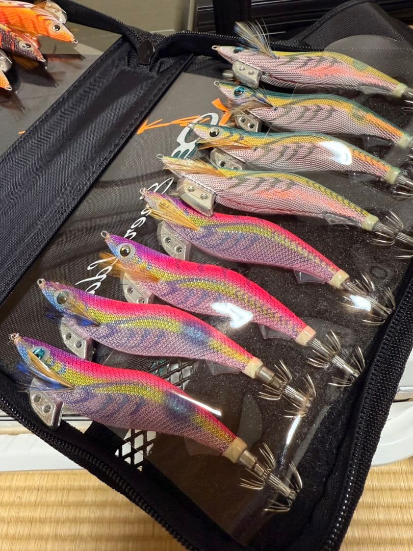 エギ王K ダートマスタ　エギングライトプロ　エメラルダスバッグ　デジタルスケール