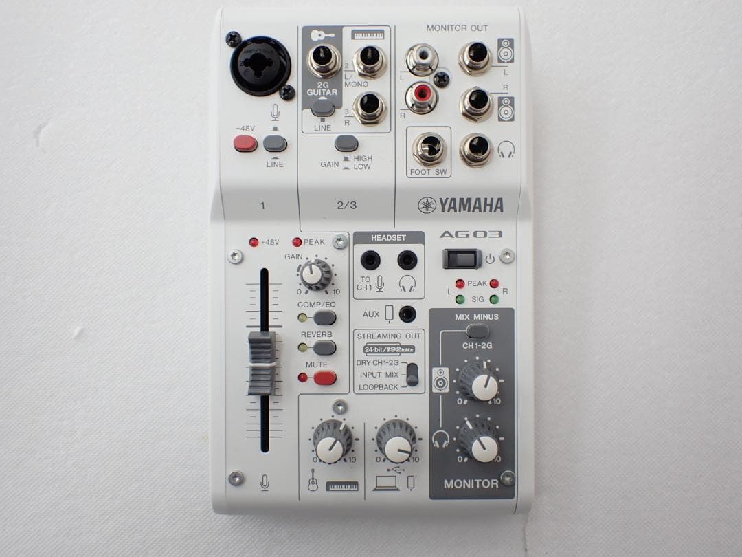 ヤマハ AG03MK2 ミキシングコンソール ライブストリーミングミキサー