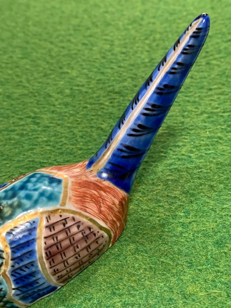 九谷焼　香合　雉