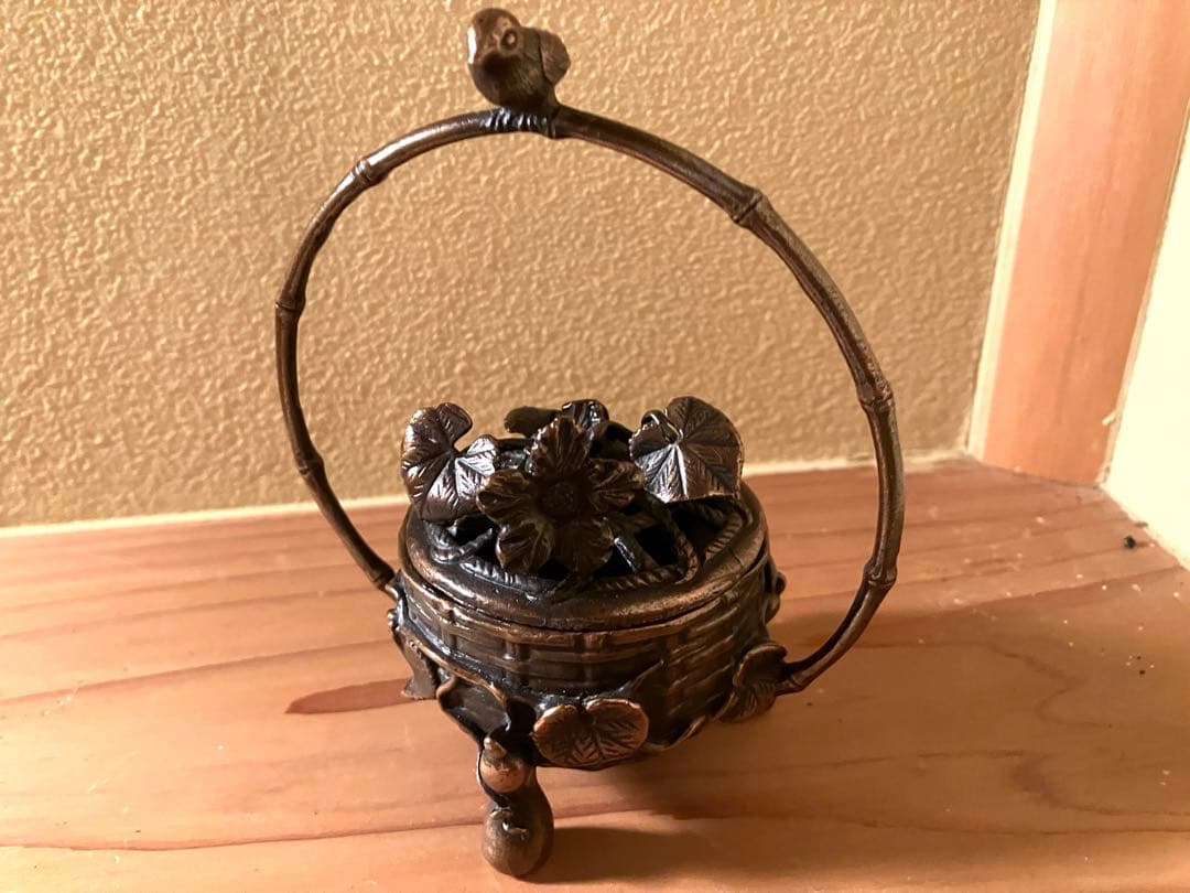 アートオブジェ 花篭香炉