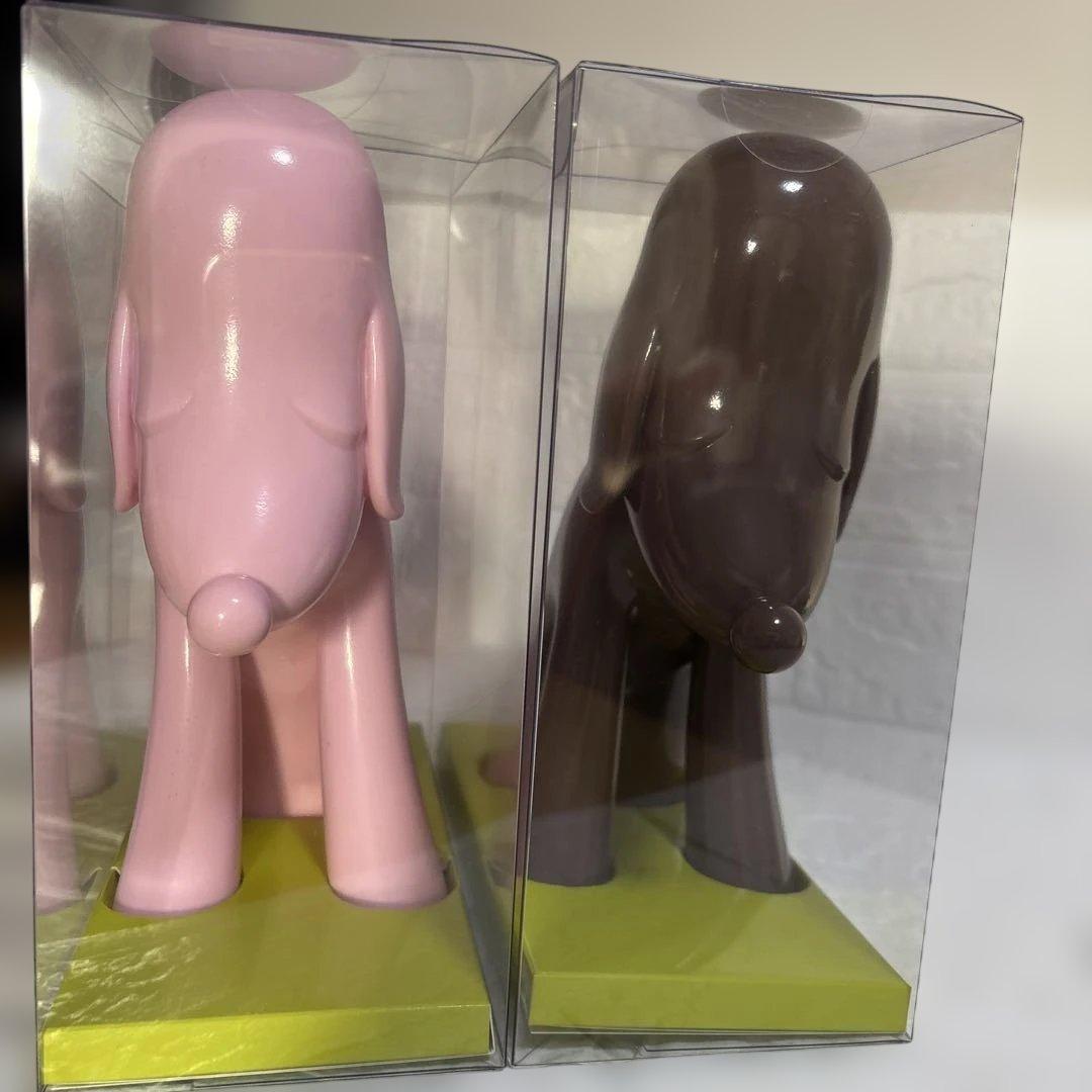 奈良美智 あおもり犬貯金箱 ピンク・ココア