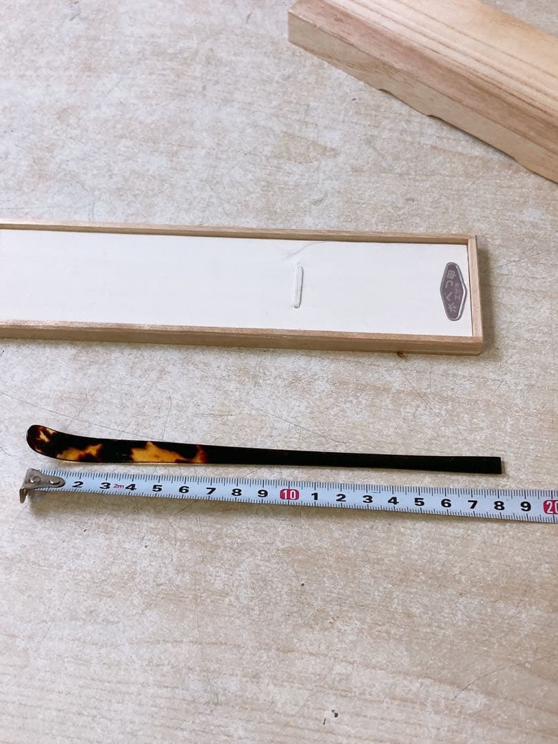 ヘ*ナ様 本べっ甲 エザキ 江崎べっ甲店 箱入り 和装小物 レトロ 茶道具 茶杓