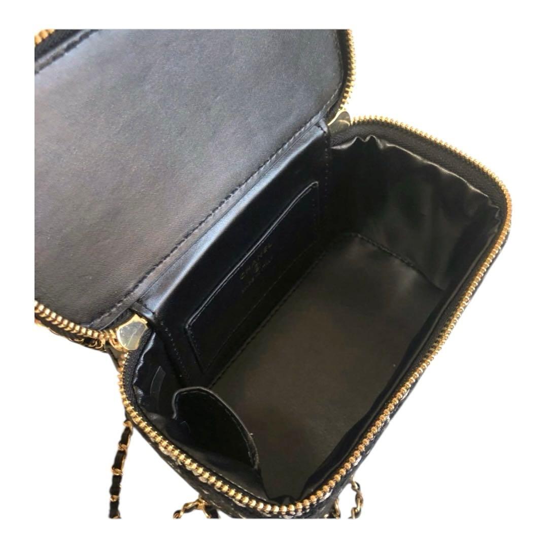 【新品未使用】 CHANEL ツイード 黒 ブラック チェーン バッグ