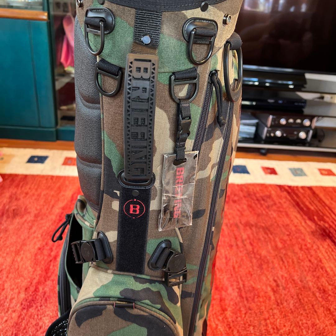Briefing キャディバッグ CR-4#2 カモフラ柄　 赤ロゴ