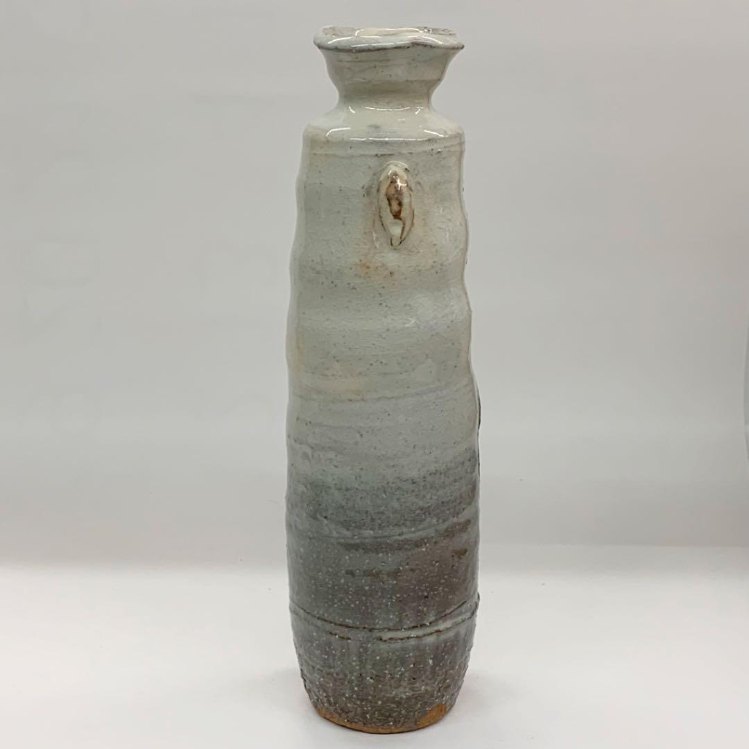 【花入22】萩7   耳付　鳥雲窯　高さ24㎝