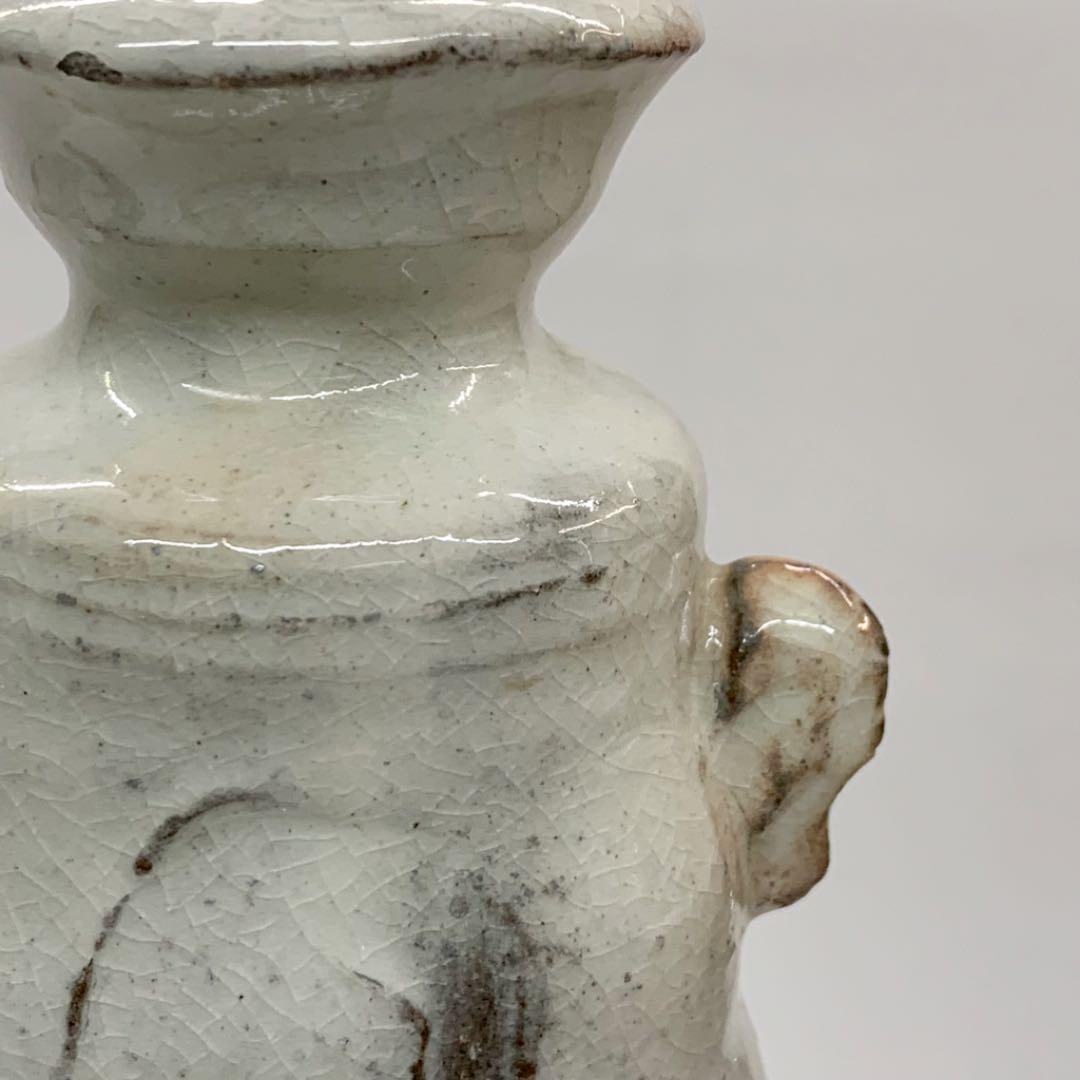 【花入22】萩7   耳付　鳥雲窯　高さ24㎝