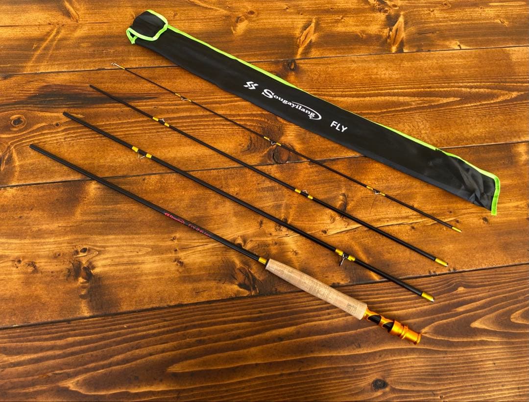 フライフィッシングセット　9ft フライロッド　フライリール　レイクトラウト