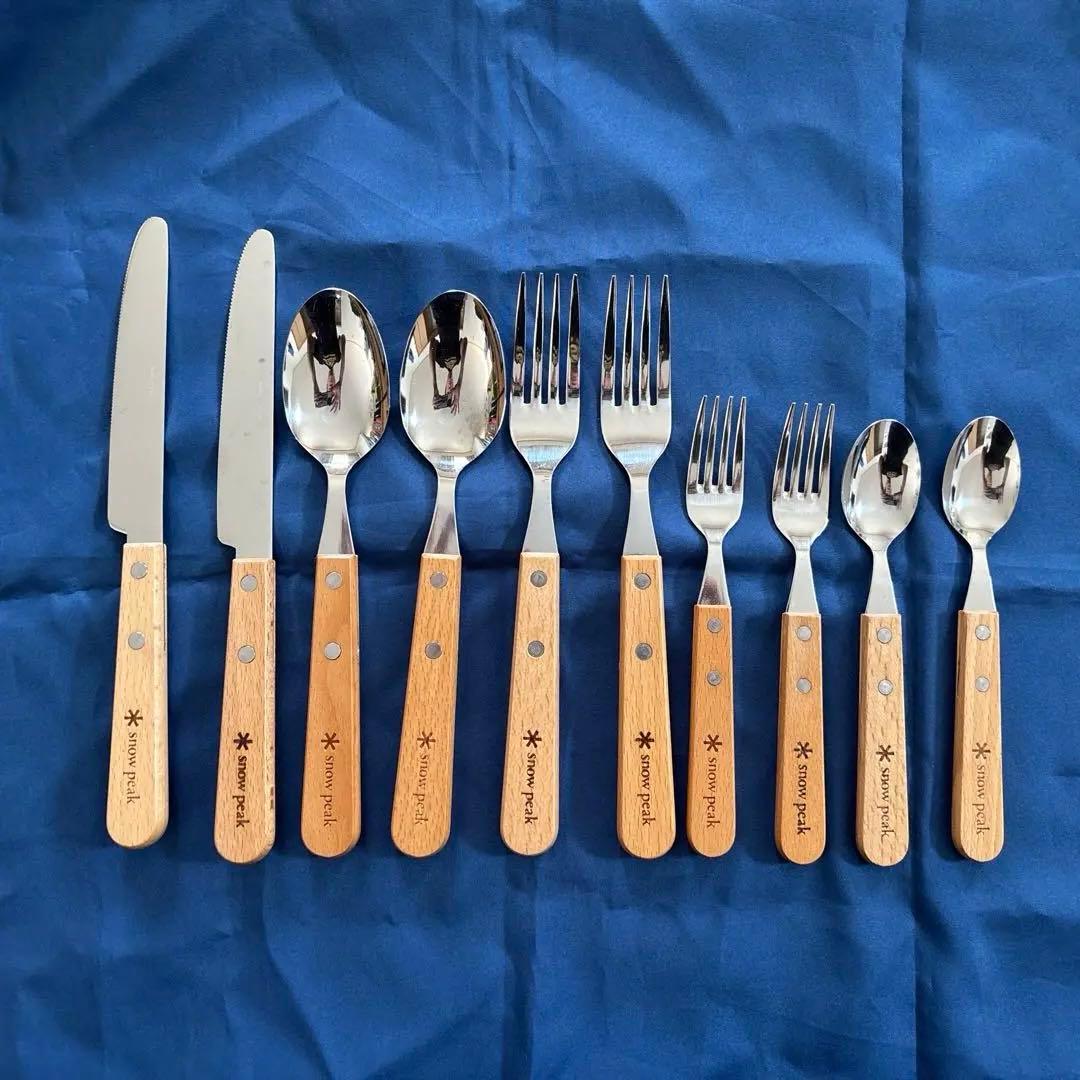 ✨新品未使用品✨スノーピーク ウッド パーティー カトラリー 2セット