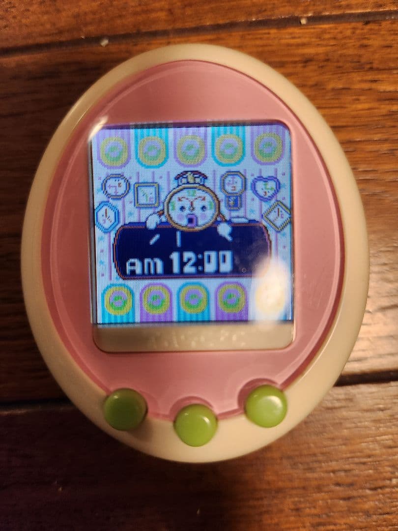 激レア　希少　動作確認済　リセット済】たまごっち プラスカラー クリーム×ピンク