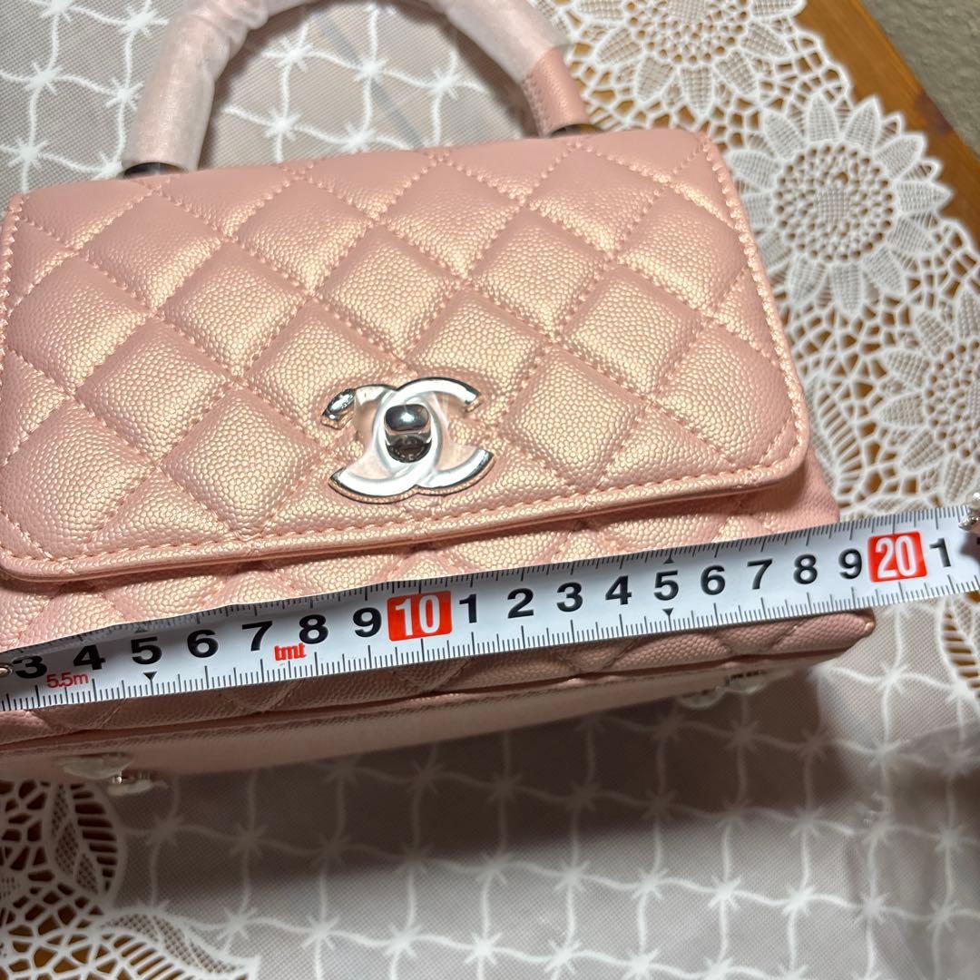 激レアCHANELココハンドルピンクメタリックノベルティバッグ新品未使用