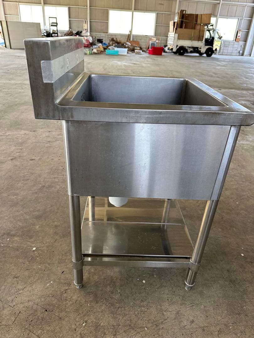 1槽シンク 業務用 ステンレス 流し台 厨房用品 600×600 茨城県引取歓迎