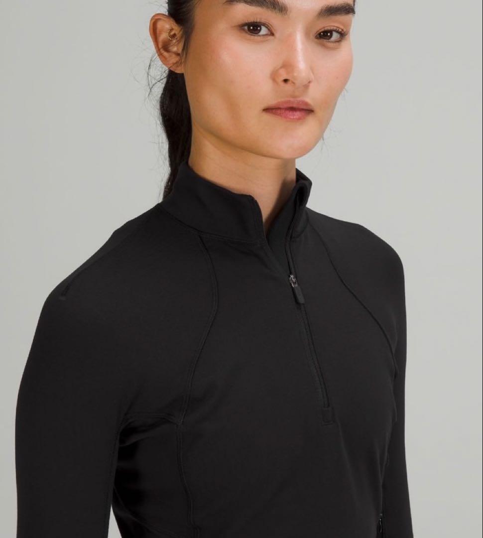 新品 ルルレモン It's Rulu Run Cropped Half Zip