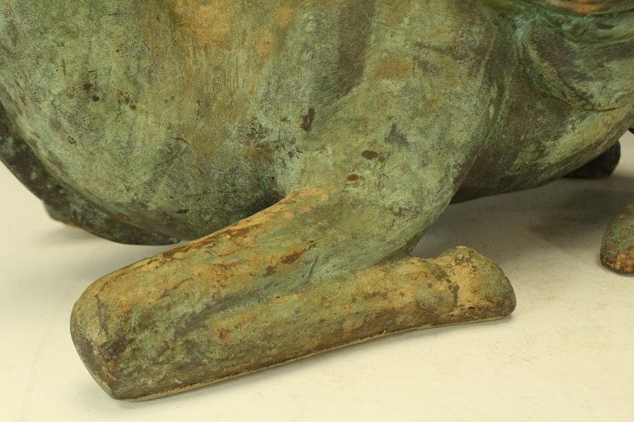 中国美術 青銅 駱駝 置物(LC746)