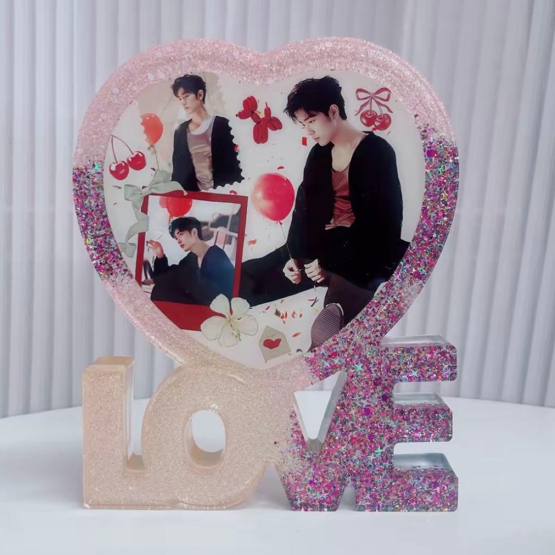 新作 肖戦 超大Loveスタンド　置物 8点セット❣️確認用❣️0108