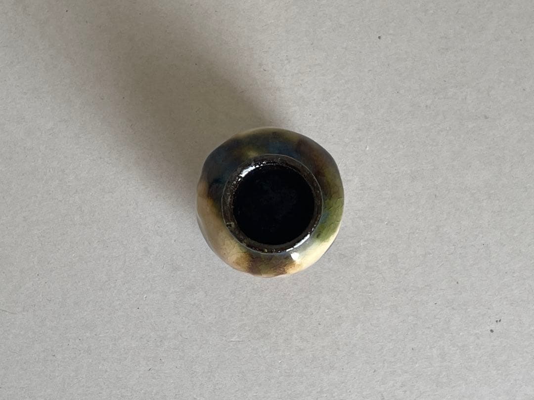 金城次郎 二彩楊枝立 小壺 壺屋時代 人間国宝 壺屋焼 やちむん 民藝