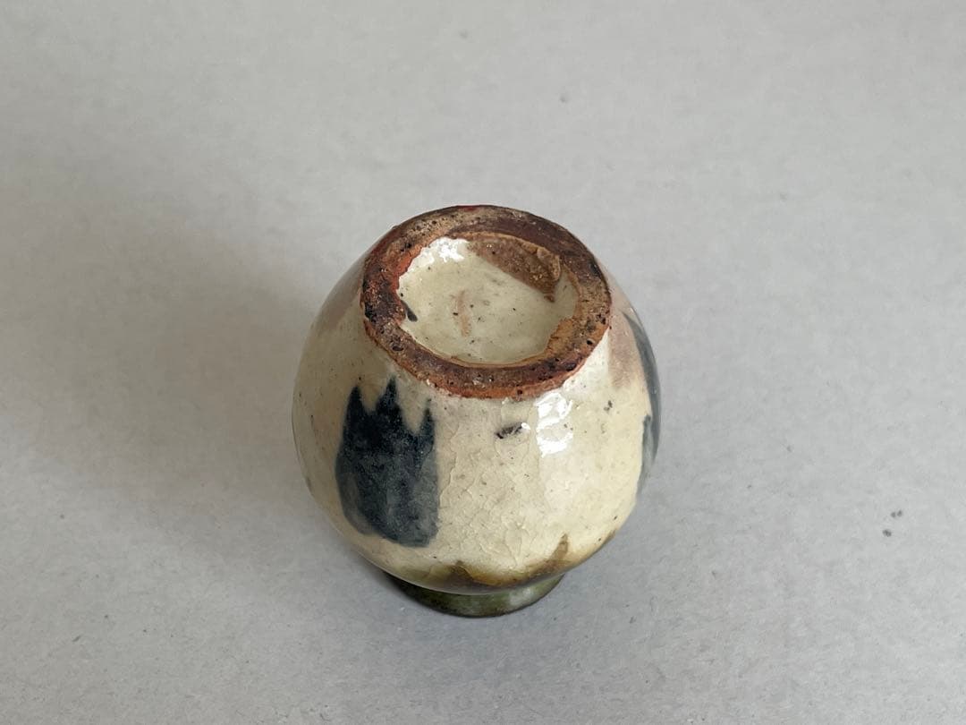 金城次郎 二彩楊枝立 小壺 壺屋時代 人間国宝 壺屋焼 やちむん 民藝