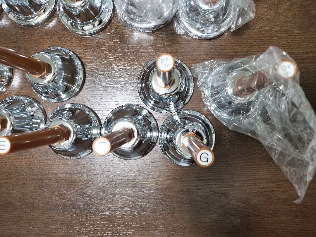 まる様【美品・一部新品】ウチダ　ミュージックベル　MB-S 23音組　ハンドベル