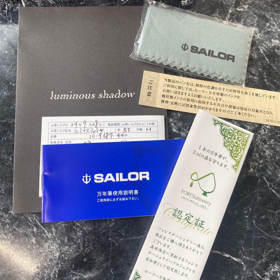 Sailor セーラー ルミナスシャドー ストームブルー 万年筆 21K