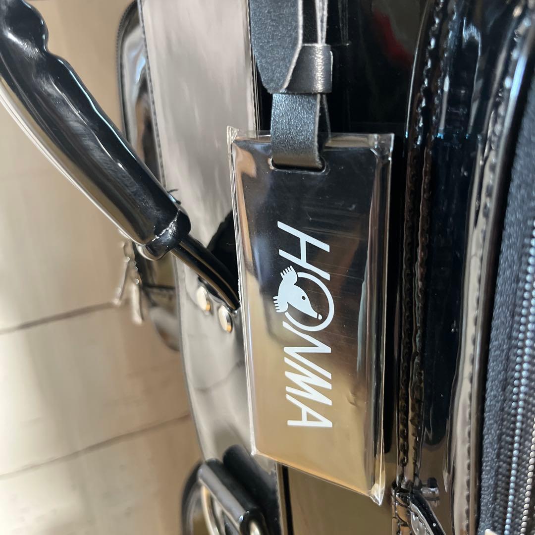 【美品】本間ゴルフ　キャディバッグ　ブラック　スケルトン　8型