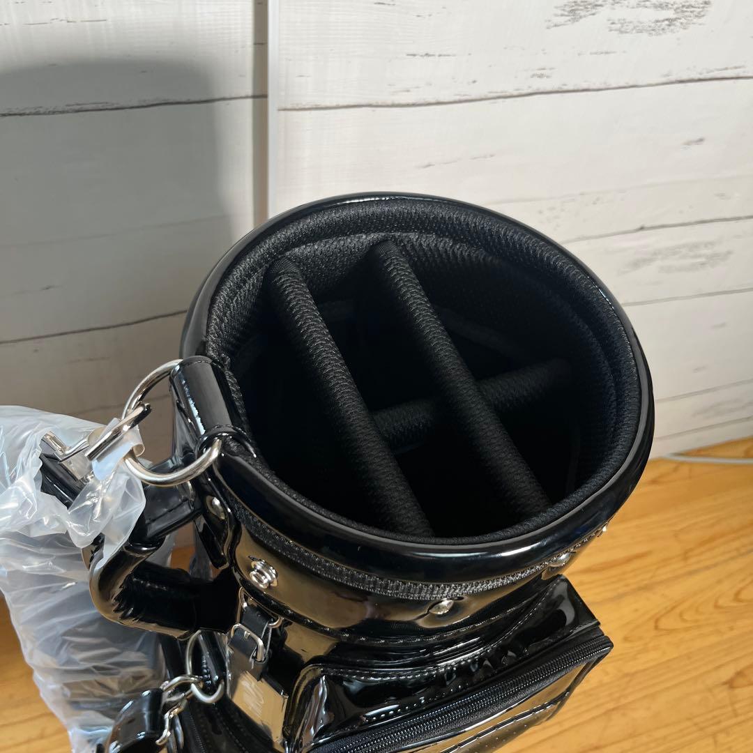 【美品】本間ゴルフ　キャディバッグ　ブラック　スケルトン　8型