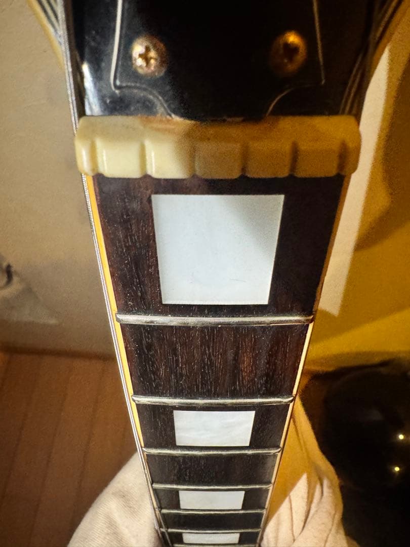 レスポール　カスタム　エレキギター ブラック 音出し確認済み samick