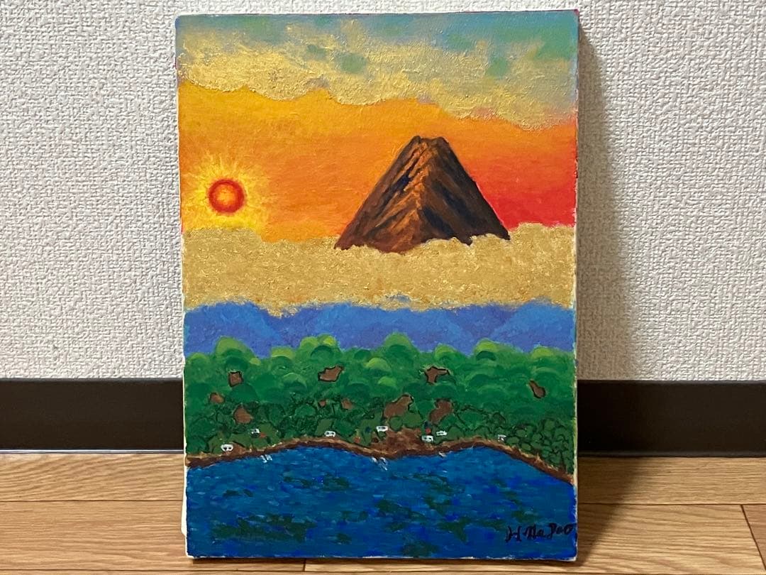 (作者不明)絵 絵画 風景画 サイン入り