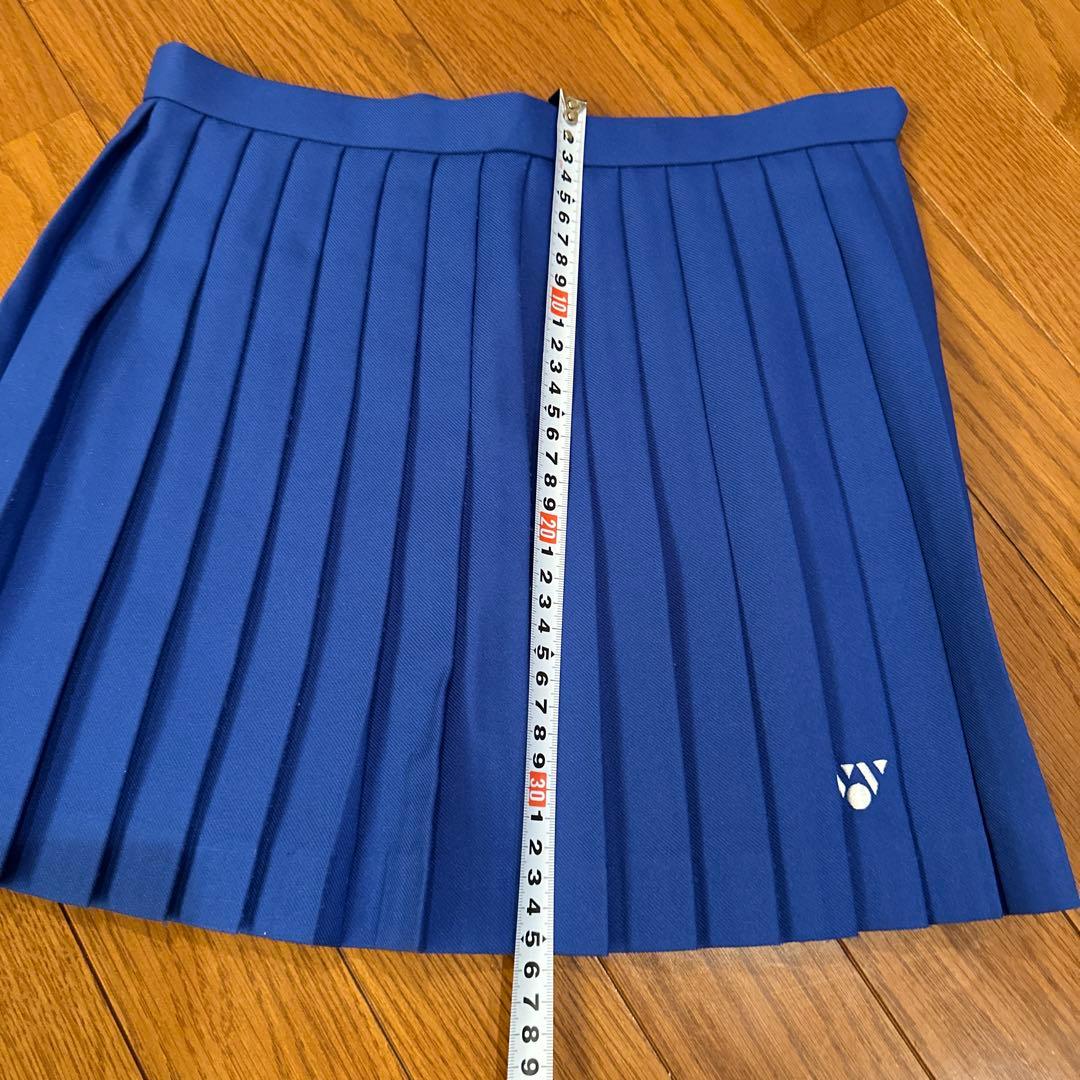 YONEX テニス プリーツスカート青　旧ロゴ　64サイズ　※お値下げしました！