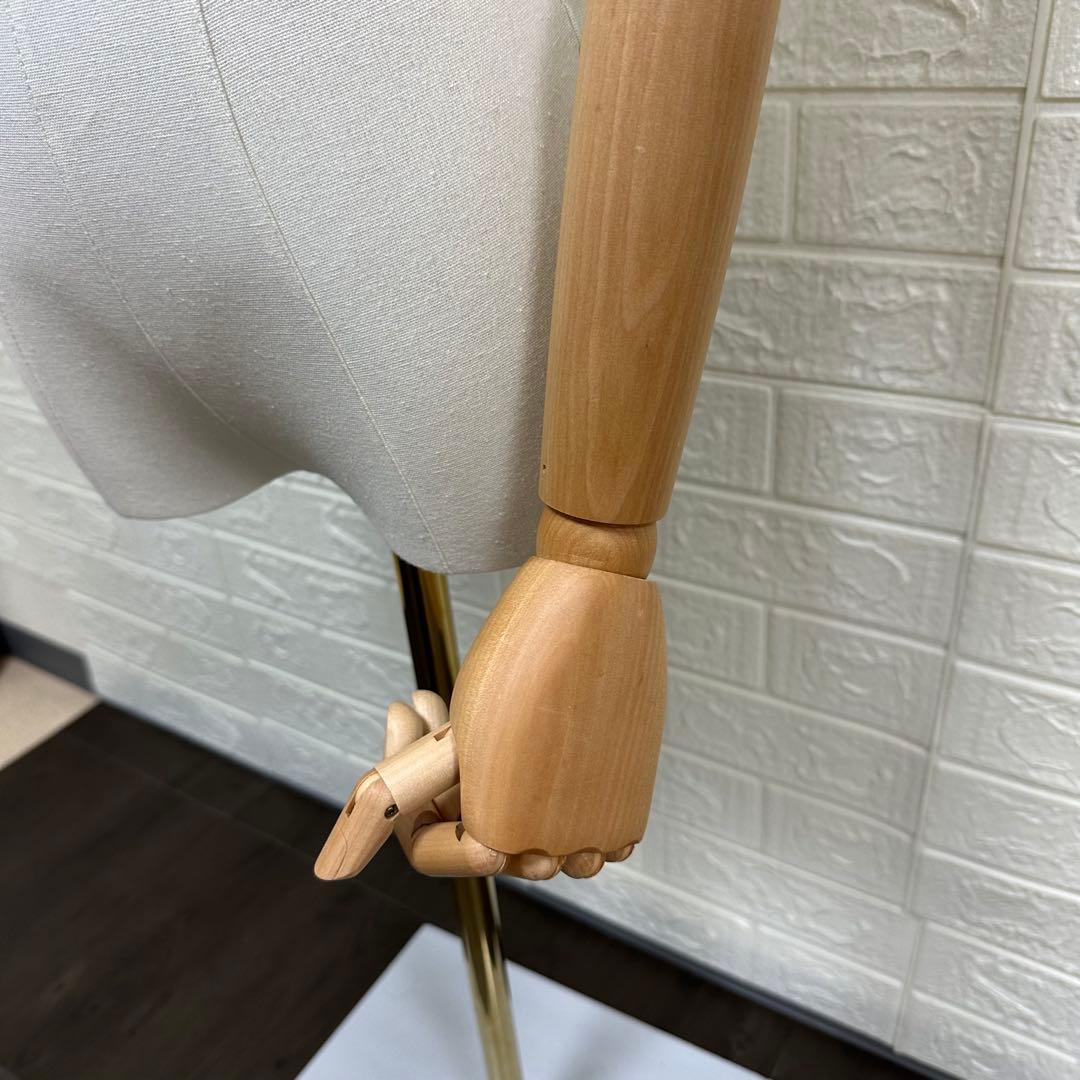 ホワイトマネキン 木製腕付き 約160cm