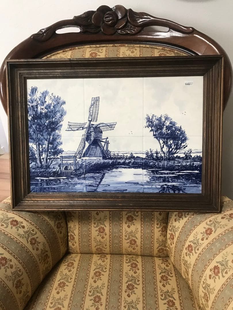 タイル 壁掛け 額絵　オランダ