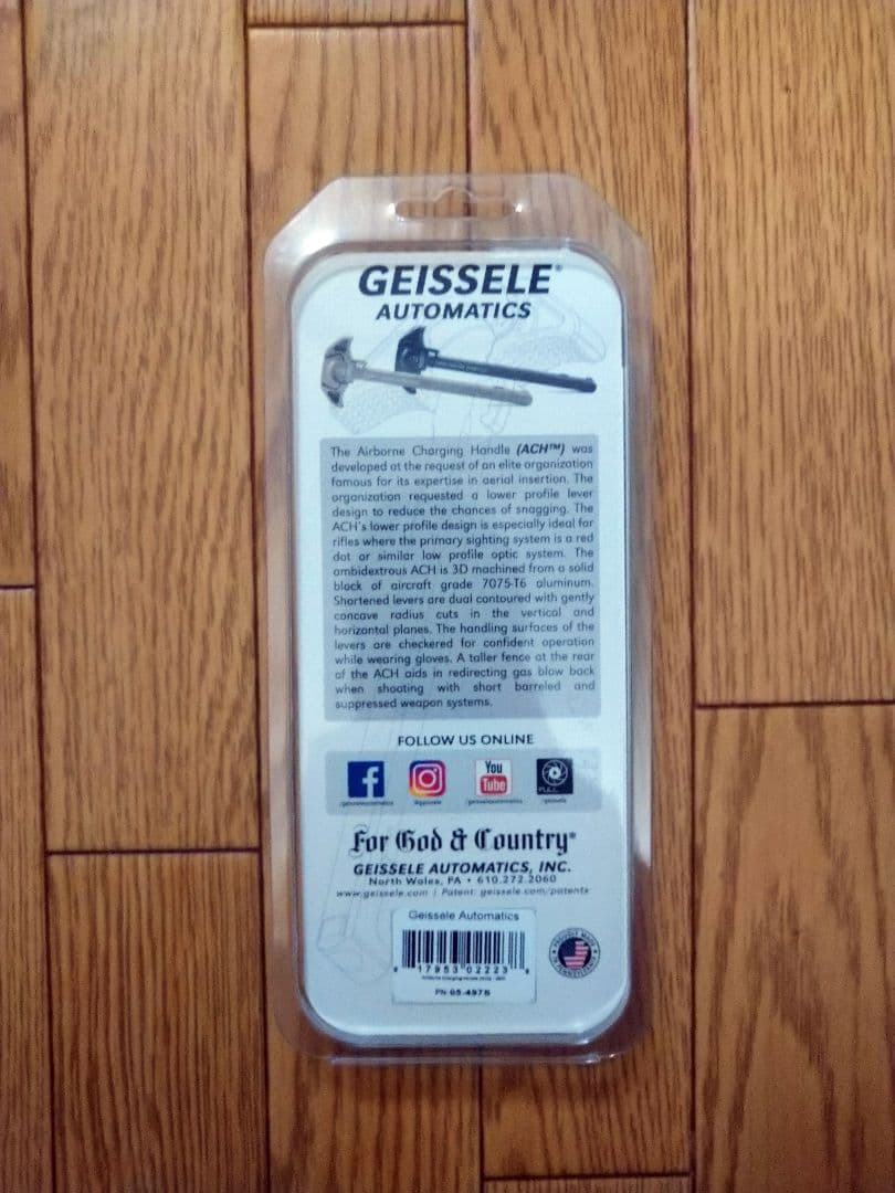 GEISSELE ACH 5.56mm チャージングハンドル 実物