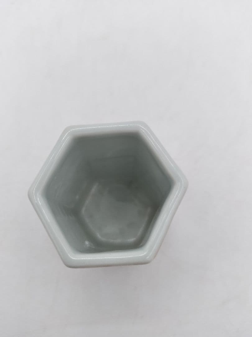 c729 煎茶 盆巾巾筒 青海波 北村和煌 茶道具 古物