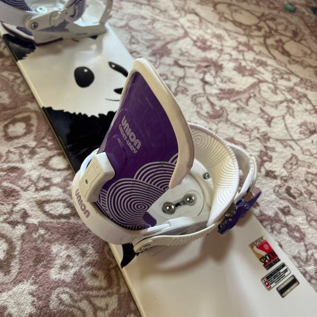 SPOON charm 142cm バイン付 スノーボードセット レディース子供