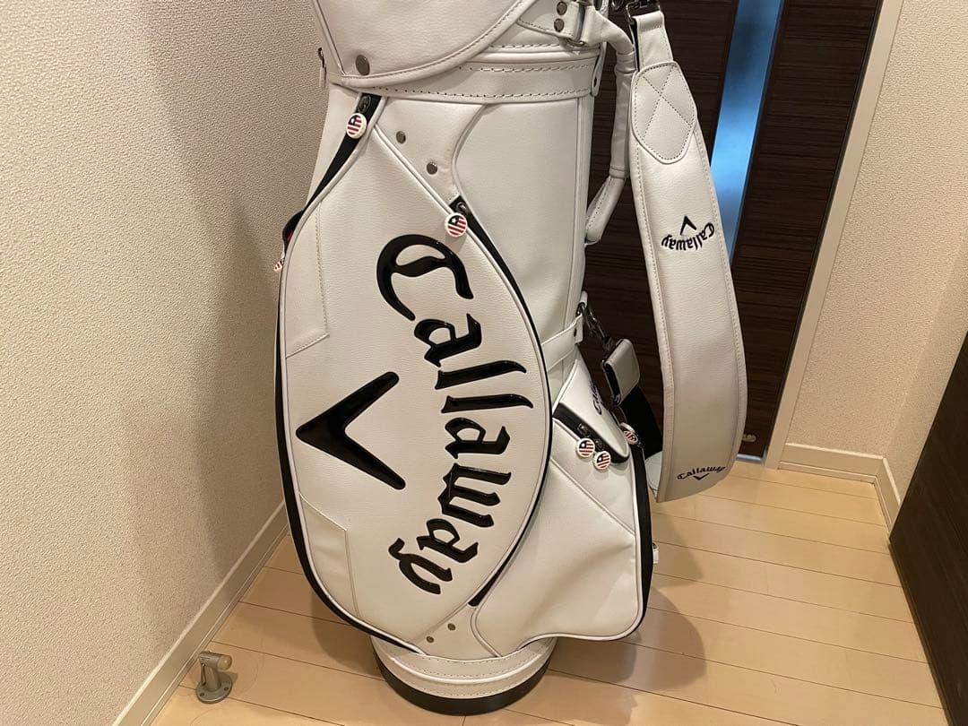 [希少]Callaway ゴルフバッグ ホワイト チャック1箇所破損