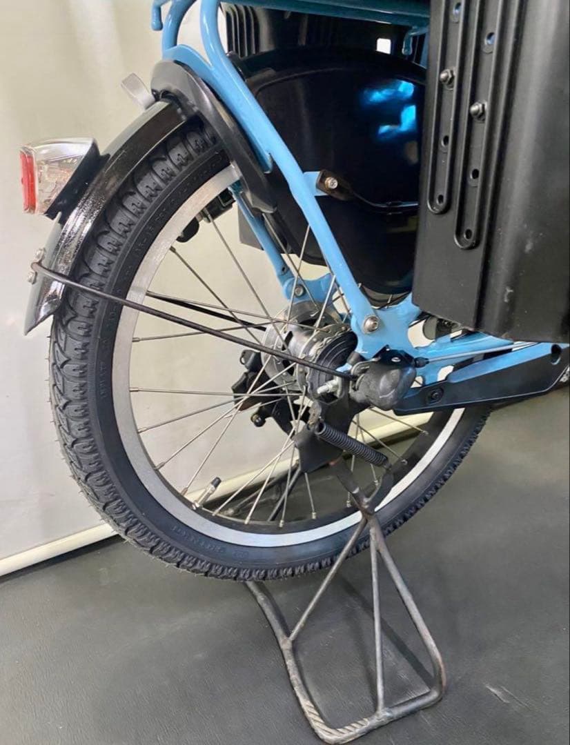 1年保証　ヤマハ　パスキッス　20インチ　水色　子供乗せ　電動アシスト自転車