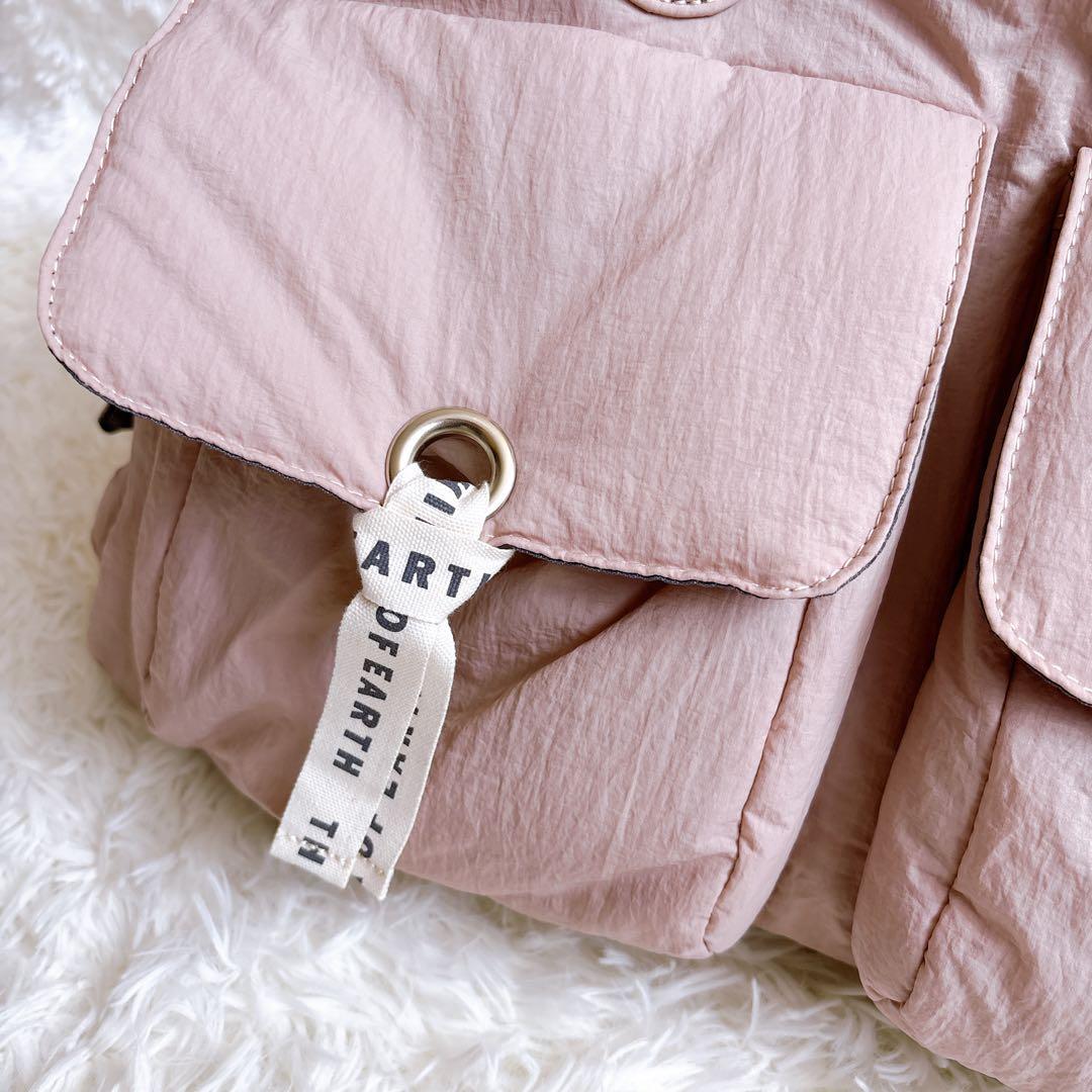 【新品・タグ付き】ONOFF オノフ ボストンバック ナイロン ダスティピンク