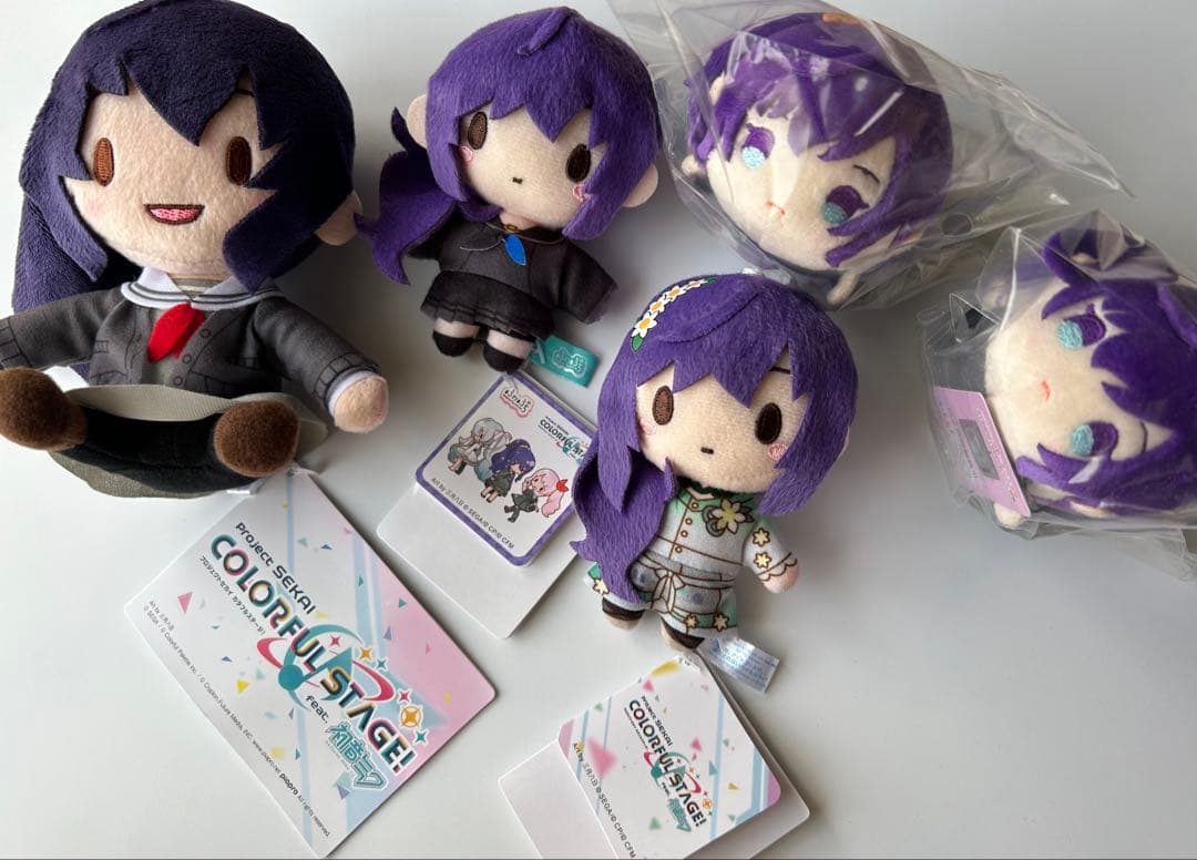 プロセカ　朝比奈まふゆ　モアプラス/ふわぷち マスコット ぬいぐるみ　まとめ売り