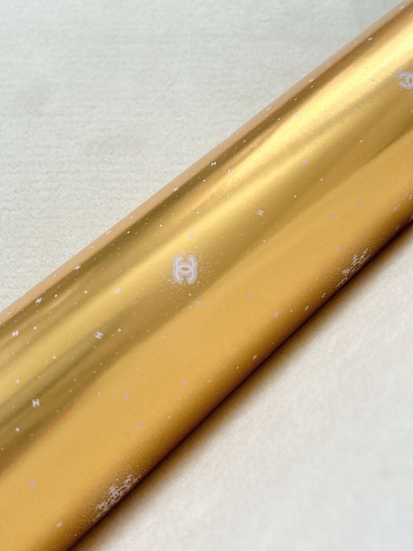 シャネル　2024ホリデーラッピングペーパー　ゴールド 包装紙