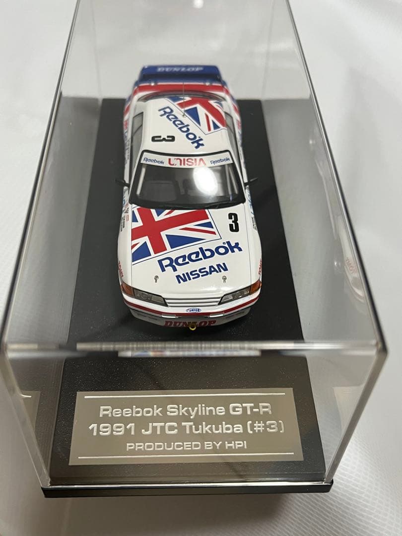 ミニカー hpi Reebok Skyline GTR 1991 Tukuba BNR32